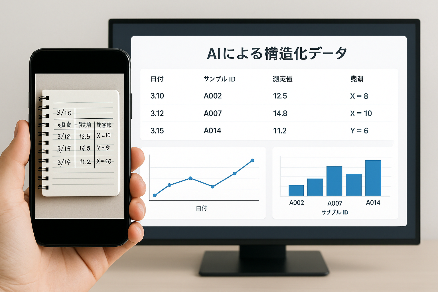 生成AIによる実験ノートなどの研究データの構造化